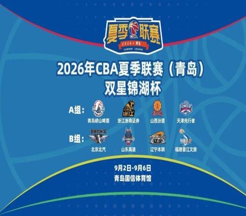 開票今日1818！2026年CBA夏季聯賽青島雙星錦湖杯正式開售！