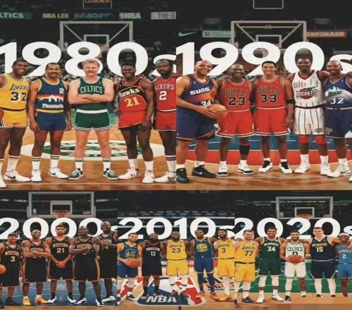 NBA5個年代最佳陣容誰更強20年代墊底，00年代第2，第一無可爭議