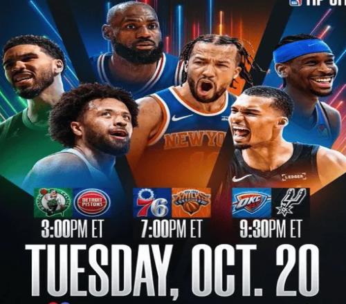 NBA太現實，沒有詹姆斯他們連揭幕戰都沒混到，說好的東子超巨呢