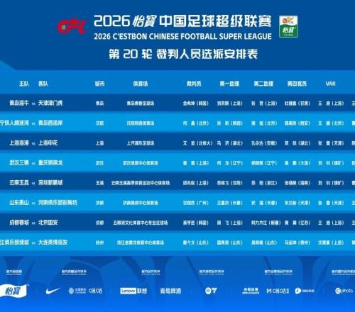 足协终于开窍!两名韩国裁判空降中超,两场焦点战安排暗藏深意