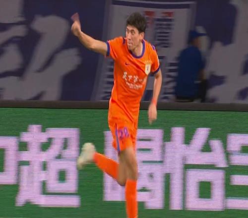 半场战报9秒,买乌郎打进中超第二快进球!泰山暂1:2申花