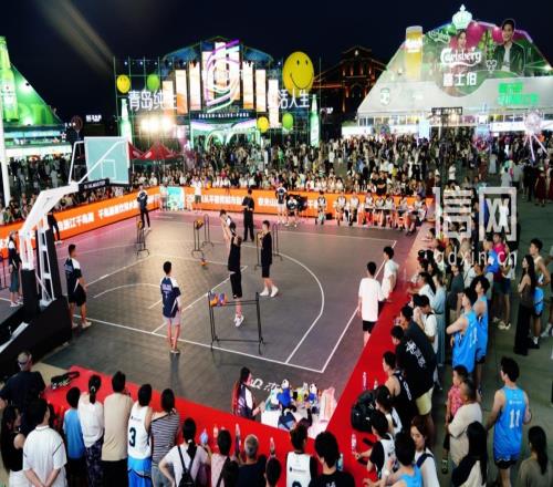 三人篮球赛在金沙滩啤酒城开打“路人王”、CBA旧将到场助阵