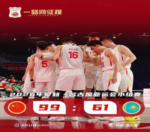 中国男篮大胜，迎亚运会开门红