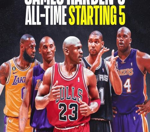 哈登评NBA历史最佳阵容，网友：能82胜0负，保底八连冠